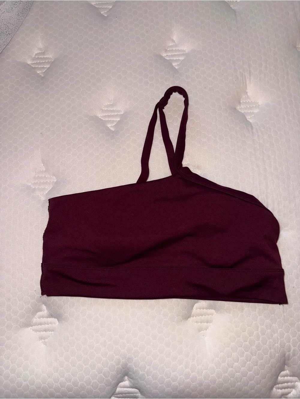 35. PINK Women’s One-Shoulder Bralette - Deep Burgundy